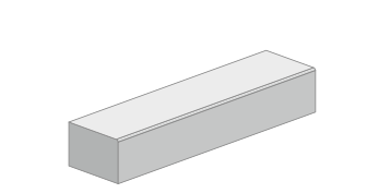 BARRIFLEX Mittelbordstein 25/20 cm, r=10 mm