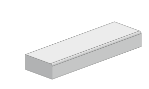BARRIFLEX Mittelbordstein 30/16 cm, r=10 mm