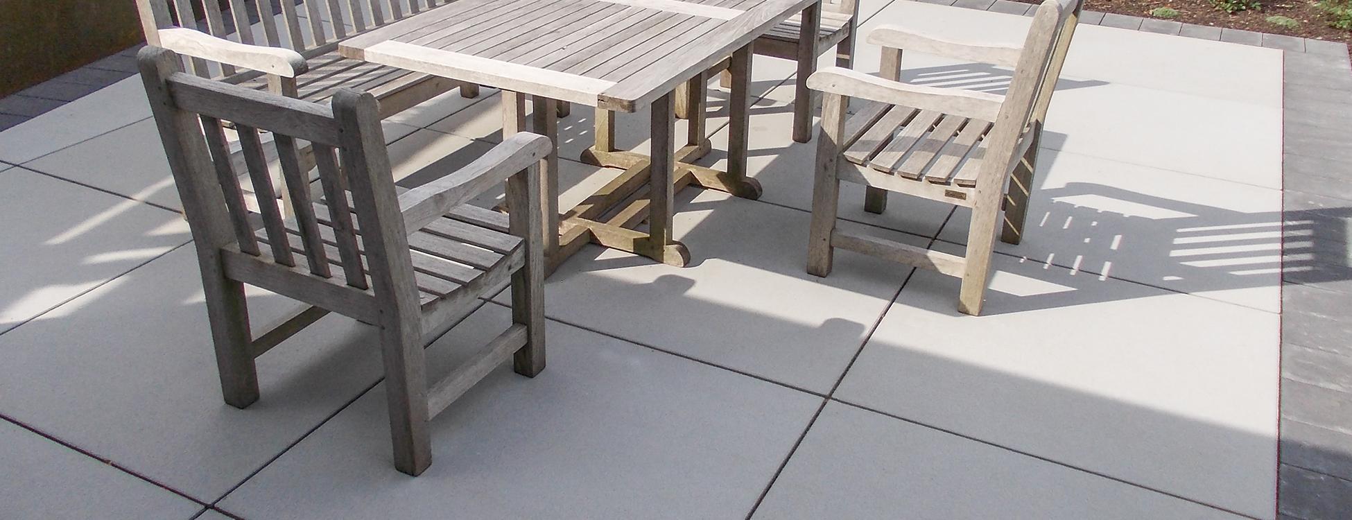Disenio® Gartenplatte, grigio – Plattengröße 100 x 100 cm