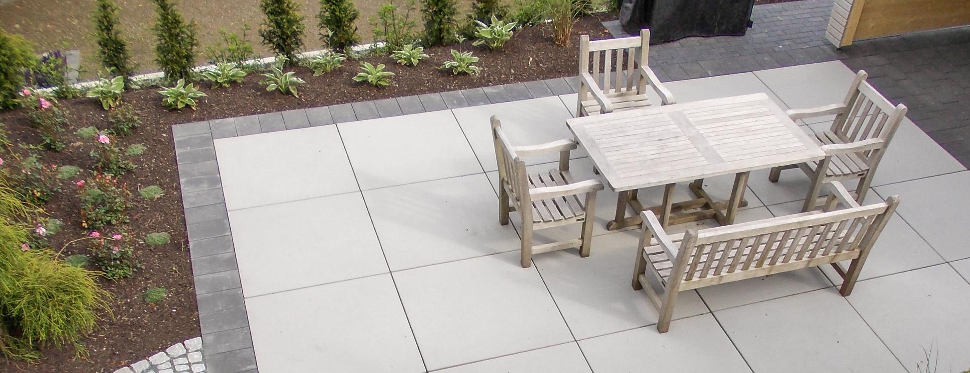 Disenio® Gartenplatte, grigio – Plattengröße 100 x 100 cm