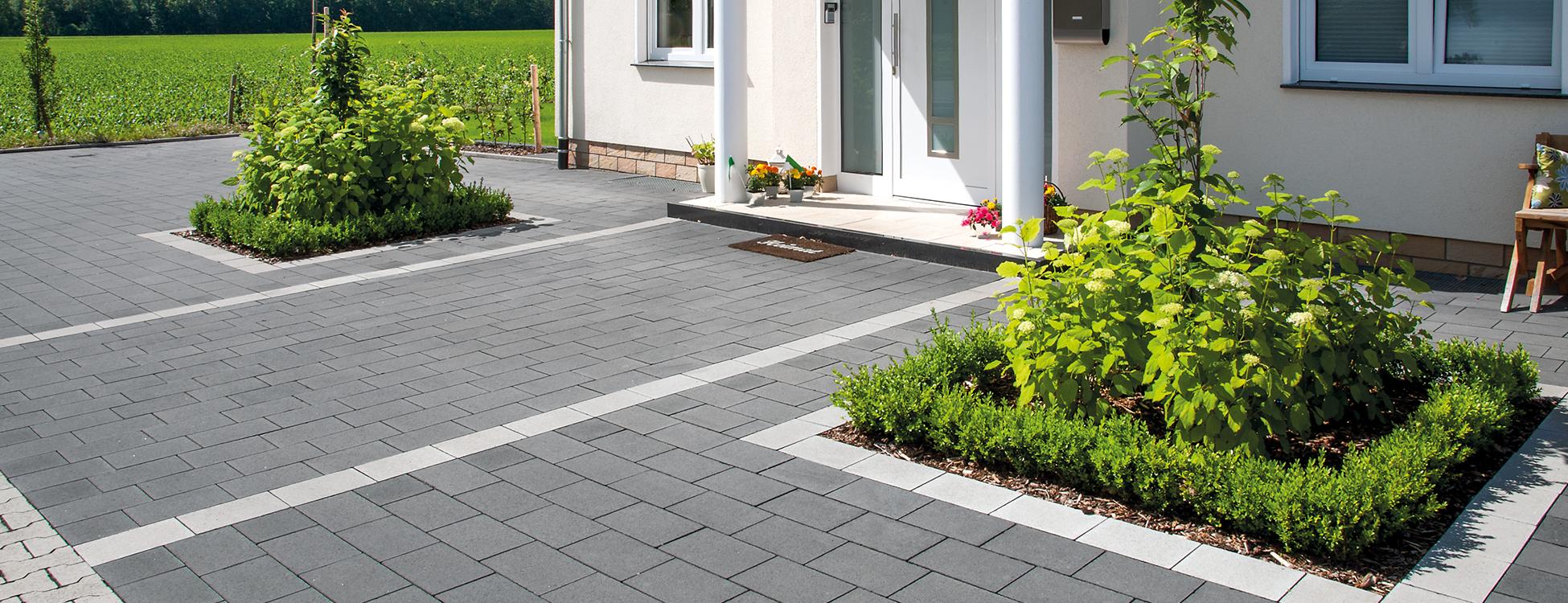 DSK Enviro LINEAR, anthrazit, Bänderung grau – Steingröße 30 x 20 cm