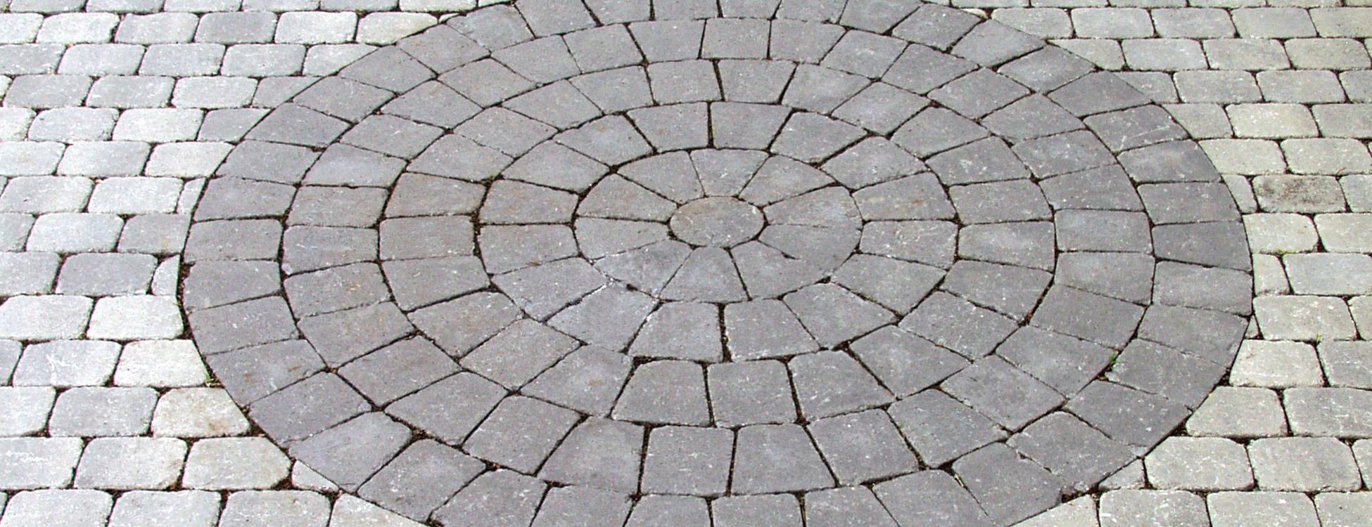 Kreispflaster ANTIK, basalt-quarzit