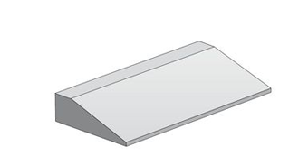 BARRIFLEX Rampenstein als Klebeboard